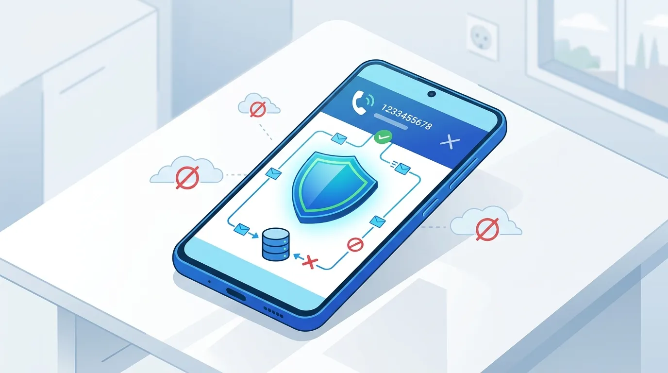 Filtro Android privacy-first contro chiamate truffa senza caricare la rubrica