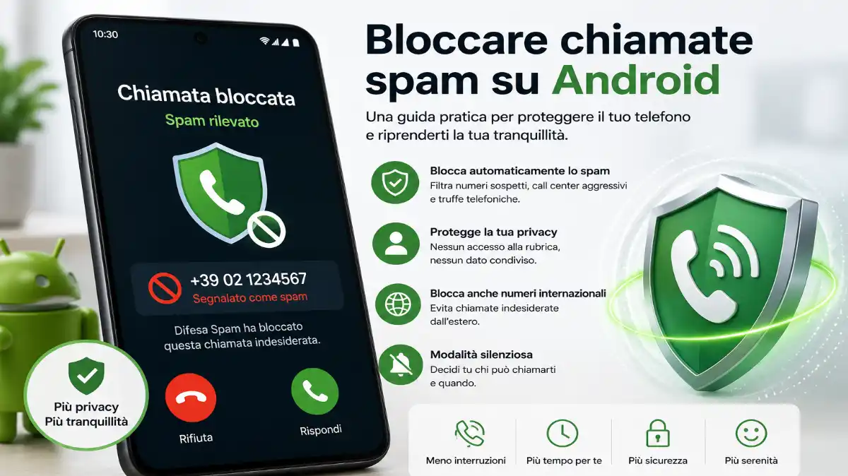 Bloccare chiamate spam Android: guida pratica per proteggere il telefono