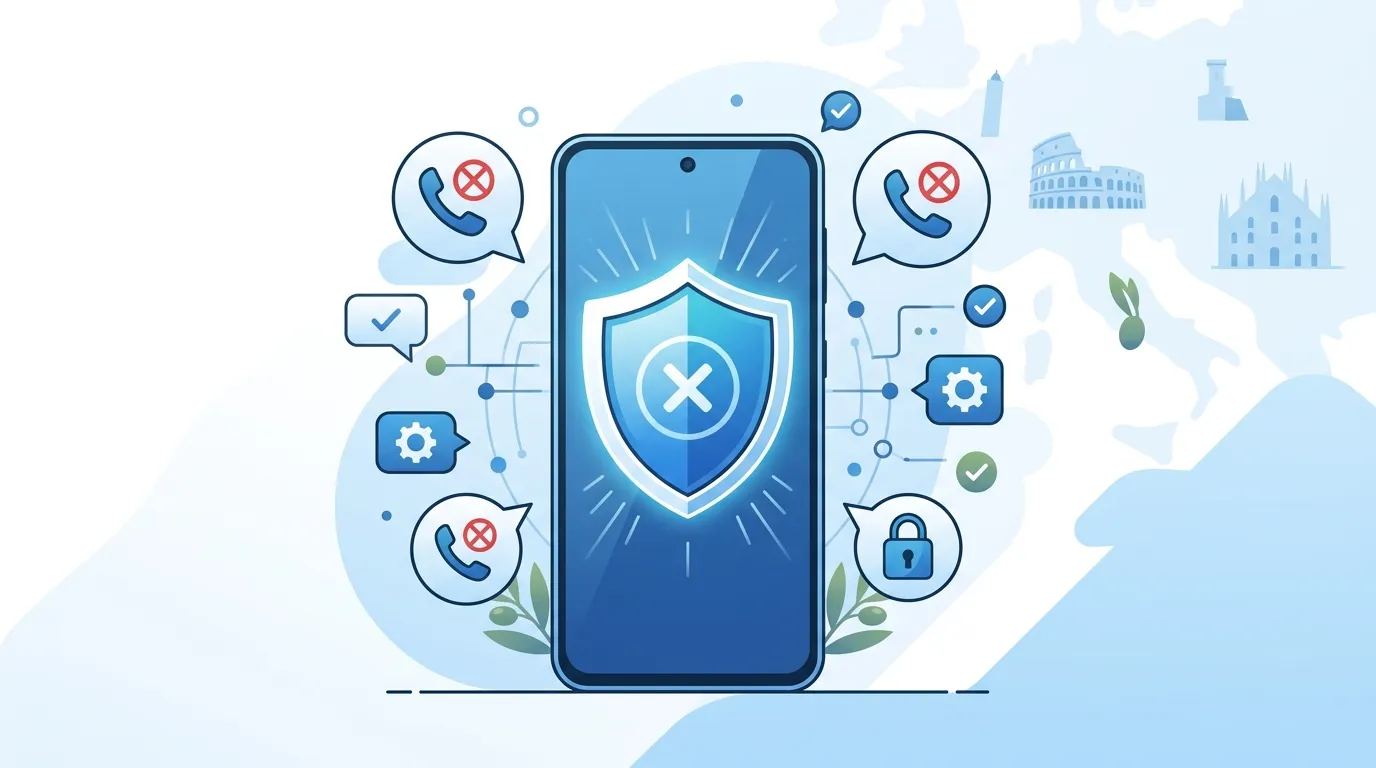 Telefono Android con filtro locale per chiamate spam senza account