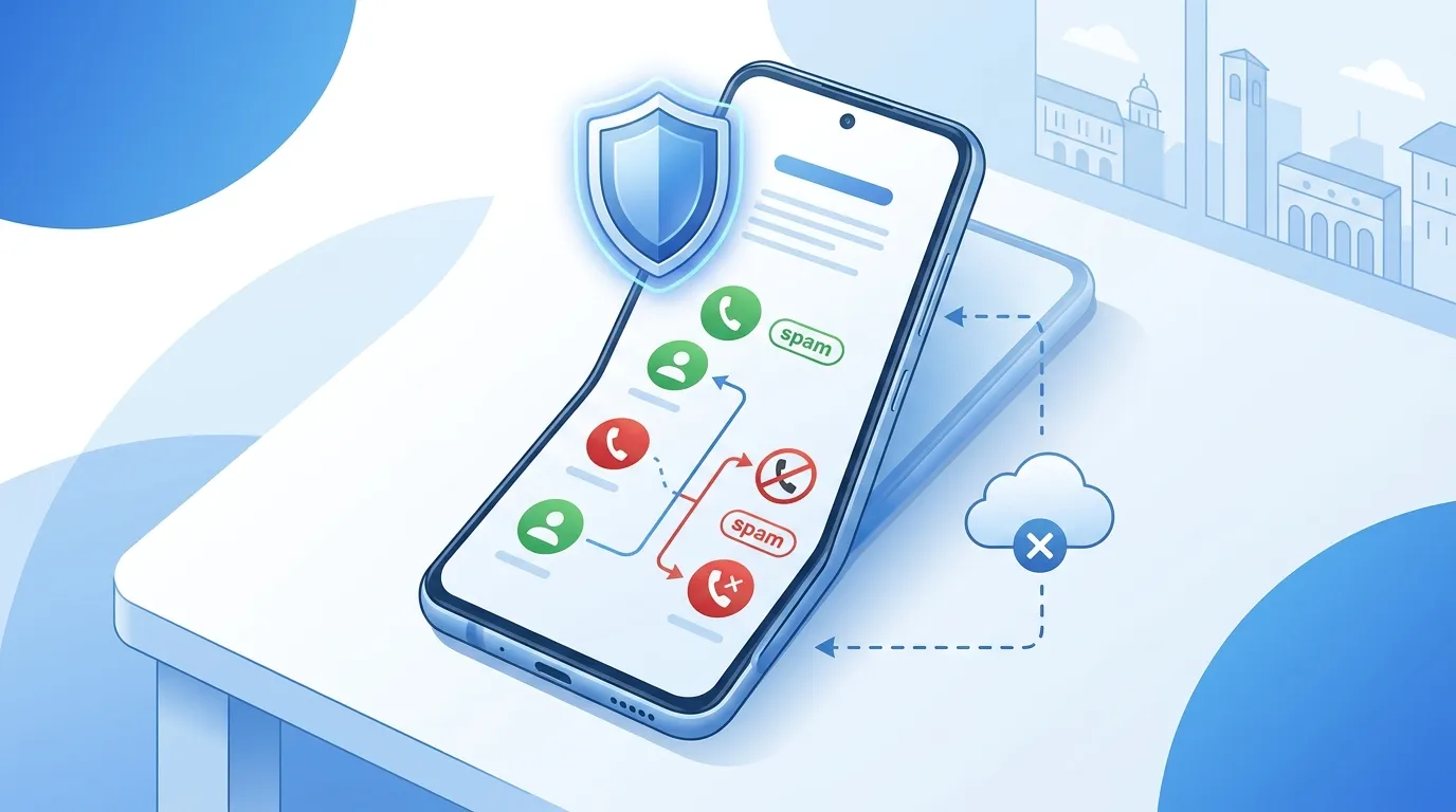 Filtro chiamate spam Android senza registrazione su telefono