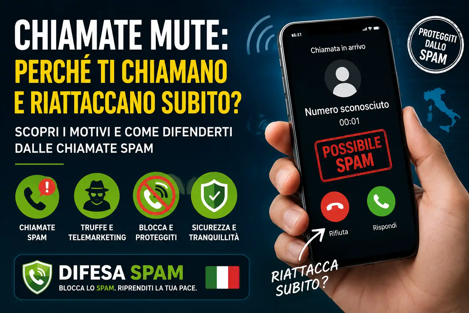 Chiamate Mute: Perché Ti Chiamano e Riattaccano Subito? Guida completa