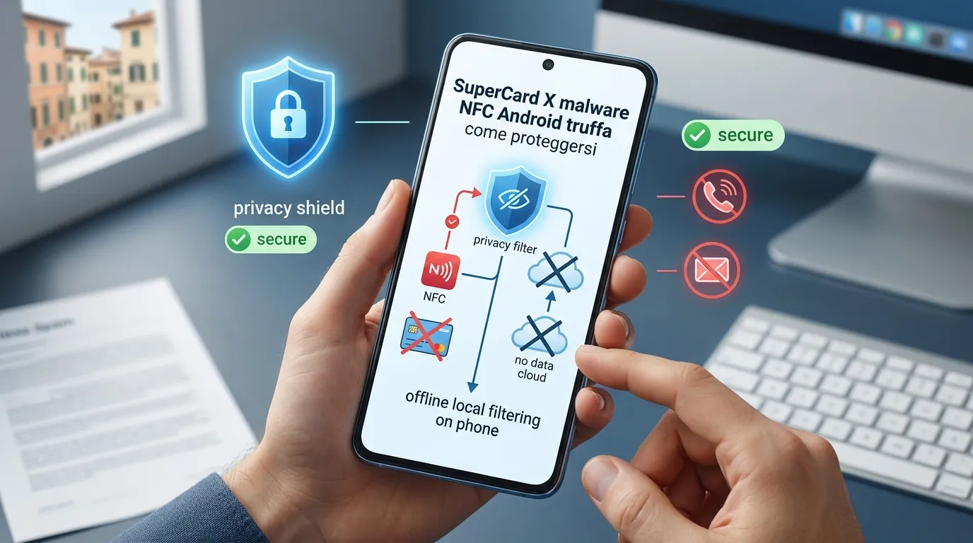 Protezione Android contro truffe NFC e chiamate sospette